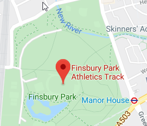Saturday 25th March @ Finsbury Park Athletics Track – Pre-Booking Required