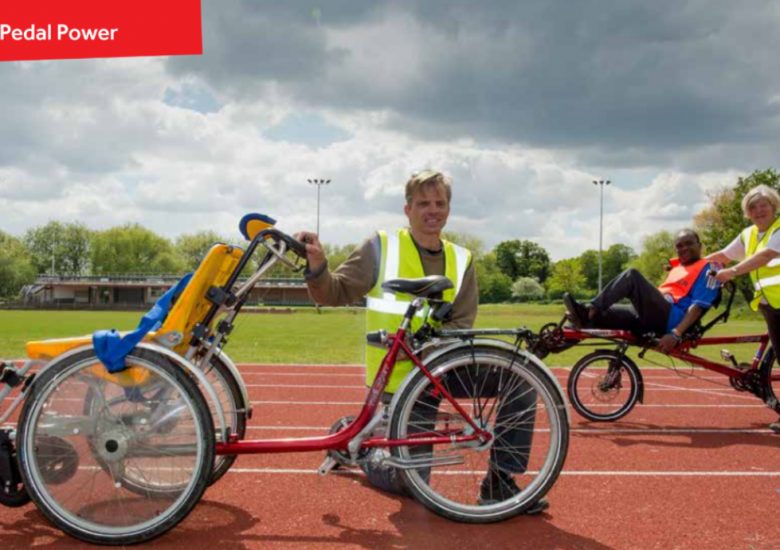 Beaming with joy, with the wind in their faces, people of all ages speed around the track at Finsbury Park