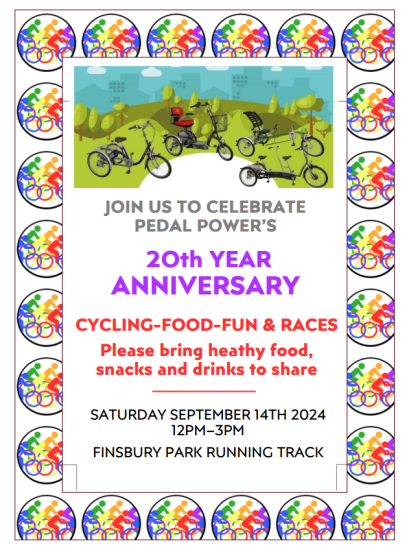 Pedal Power 20 Year anniversary Celebration